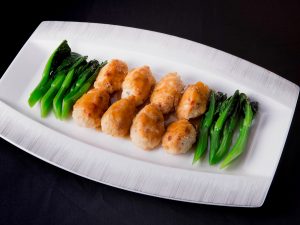 Pan Fried Tofu with Minced Shrimp